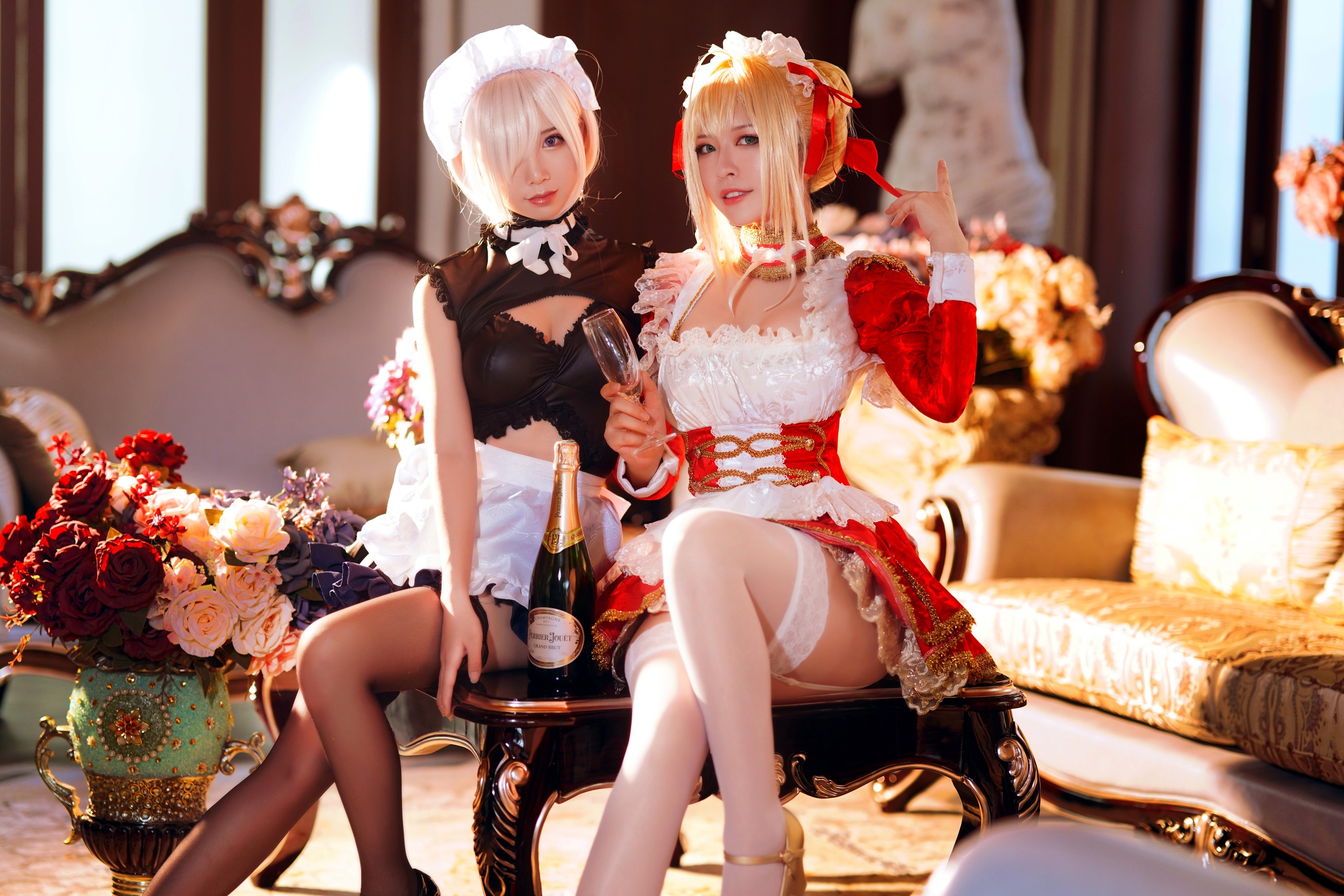 图片[1]-半半子 – NO.013 面饼仙儿 Claudius x Kyrielight Maid [21P]-XikXak